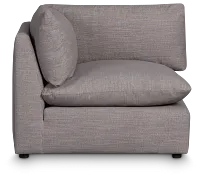 Serena Gray Fabric Corner Chair
