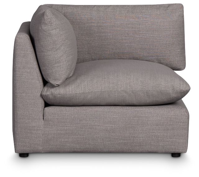 Serena Gray Fabric Corner Chair