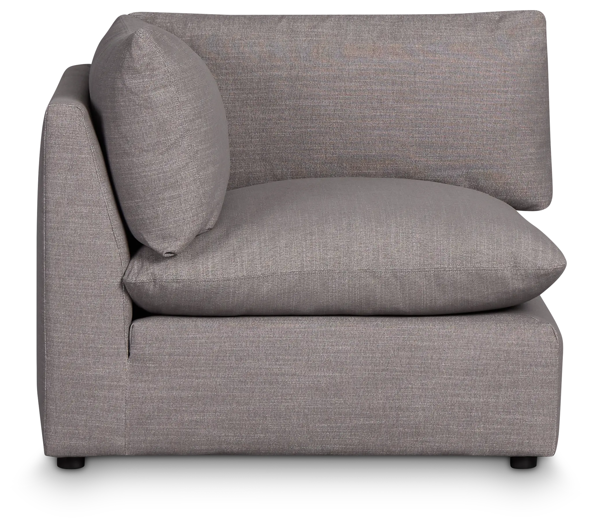 Serena Gray Fabric Corner Chair Serena Gray Fabric Corner Chair