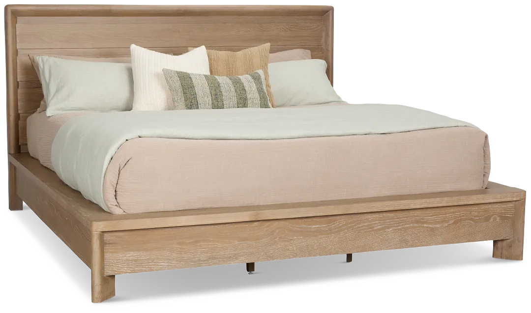 Alton Light Tone Platform Bed