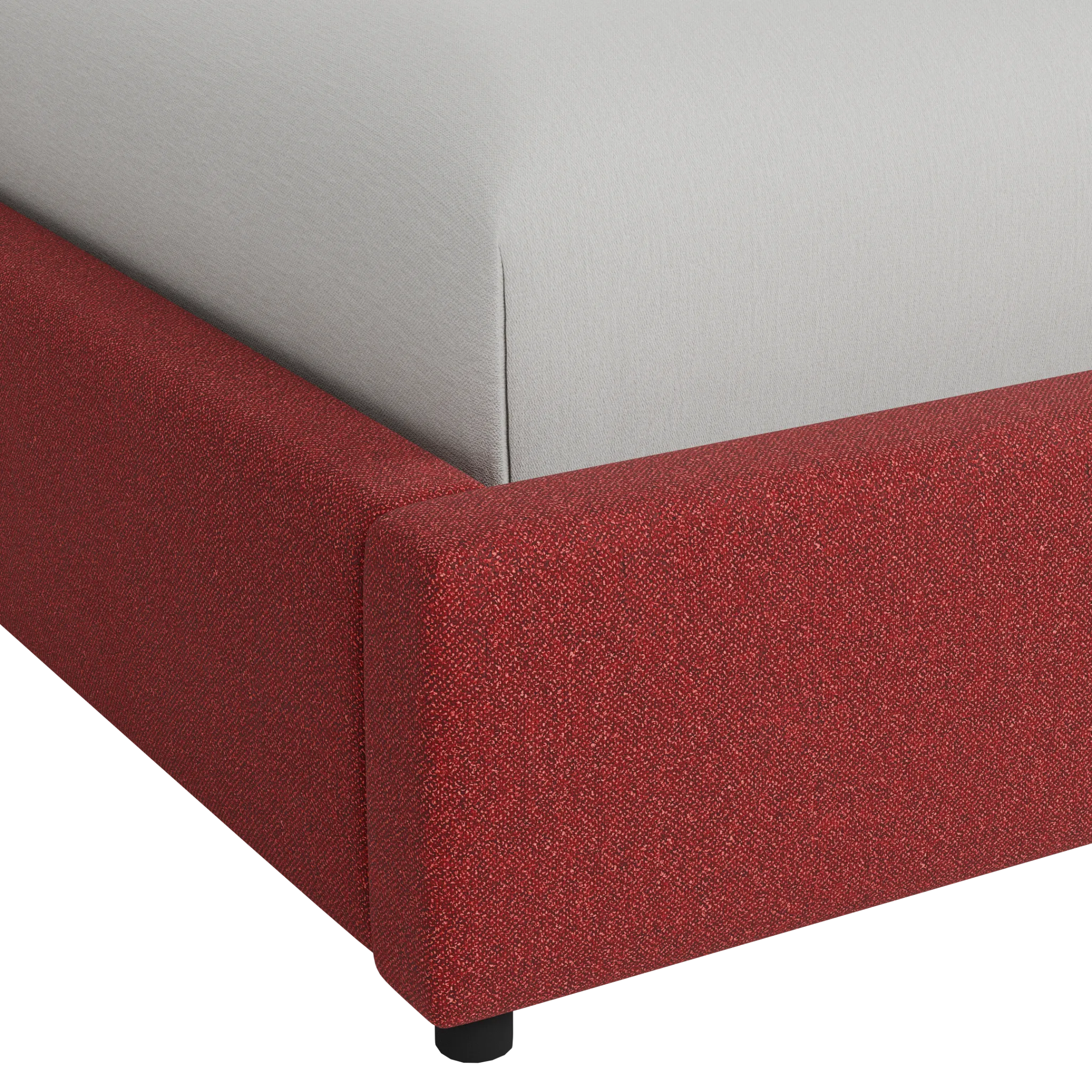 Grayton Elite Red 44" Upholstered Platform Bed