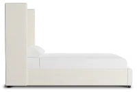 Captiva Gellar White 60" Upholstered Shelter Bed