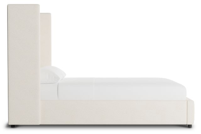 Captiva Gellar White 60" Upholstered Shelter Bed
