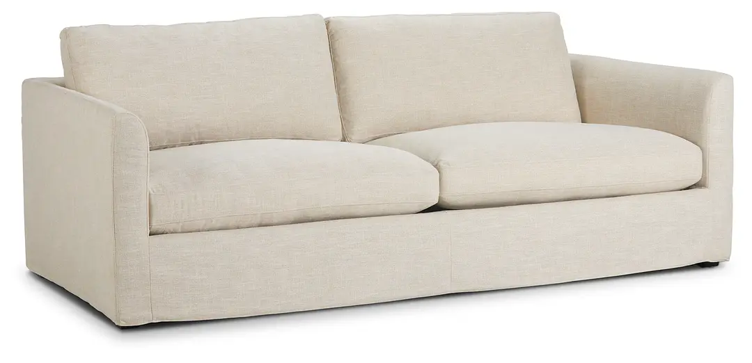 Willow 89" Light Beige Fabric Sofa Willow 89" Light Beige Fabric Sofa
