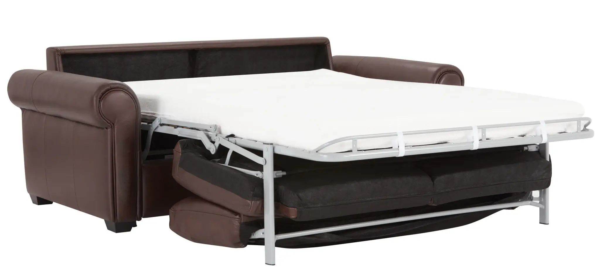 Lincoln Medium Brown Lthr/vinyl Memory Foam Sleeper Lincoln Medium Brown Lthr/vinyl Memory Foam Sleeper
