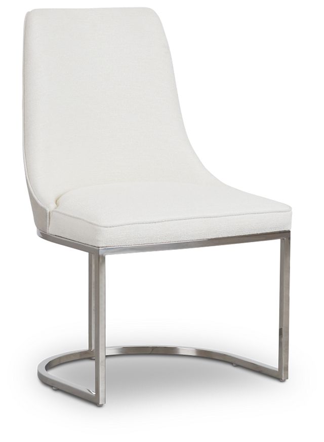 Colt White Upholstered Side Chair (2)