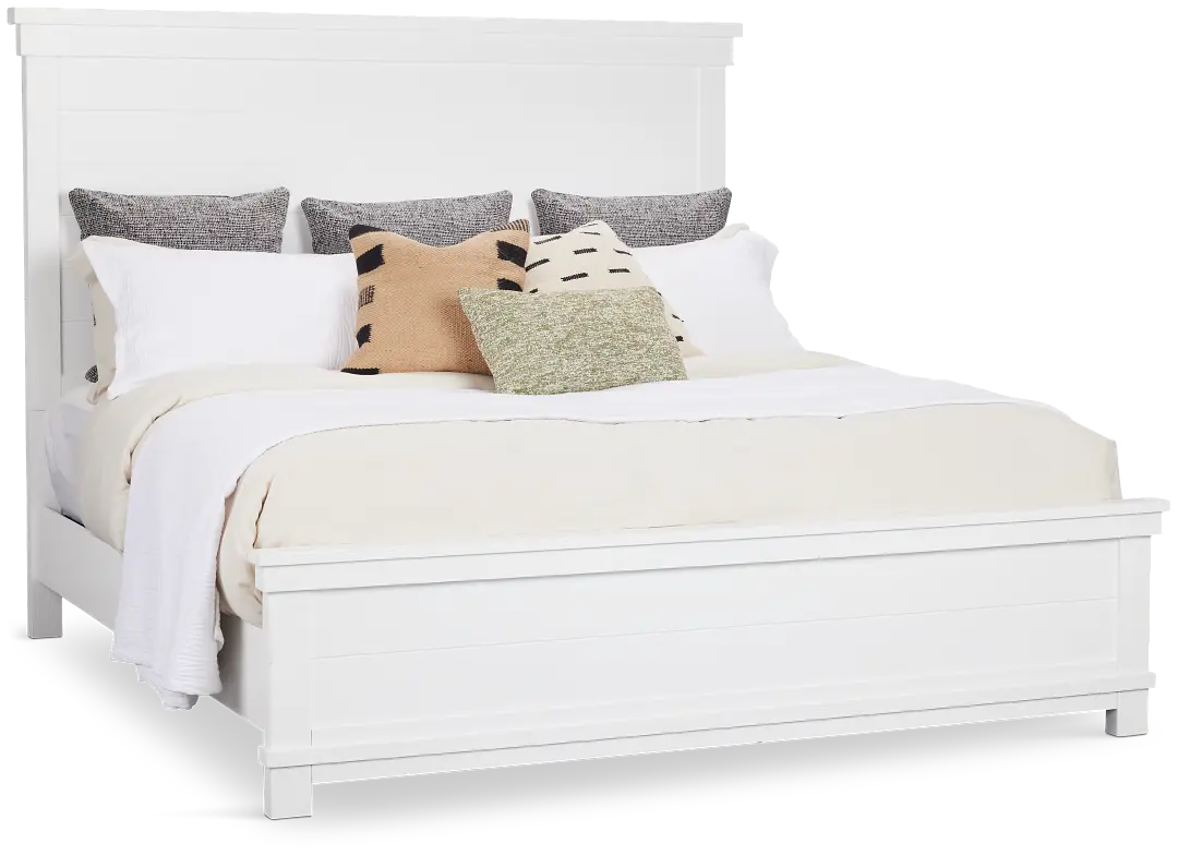 Anton White Panel Bed Anton White Panel Bed