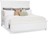 Anton White Panel Bed