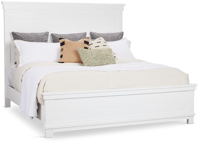 Anton White Panel Bed