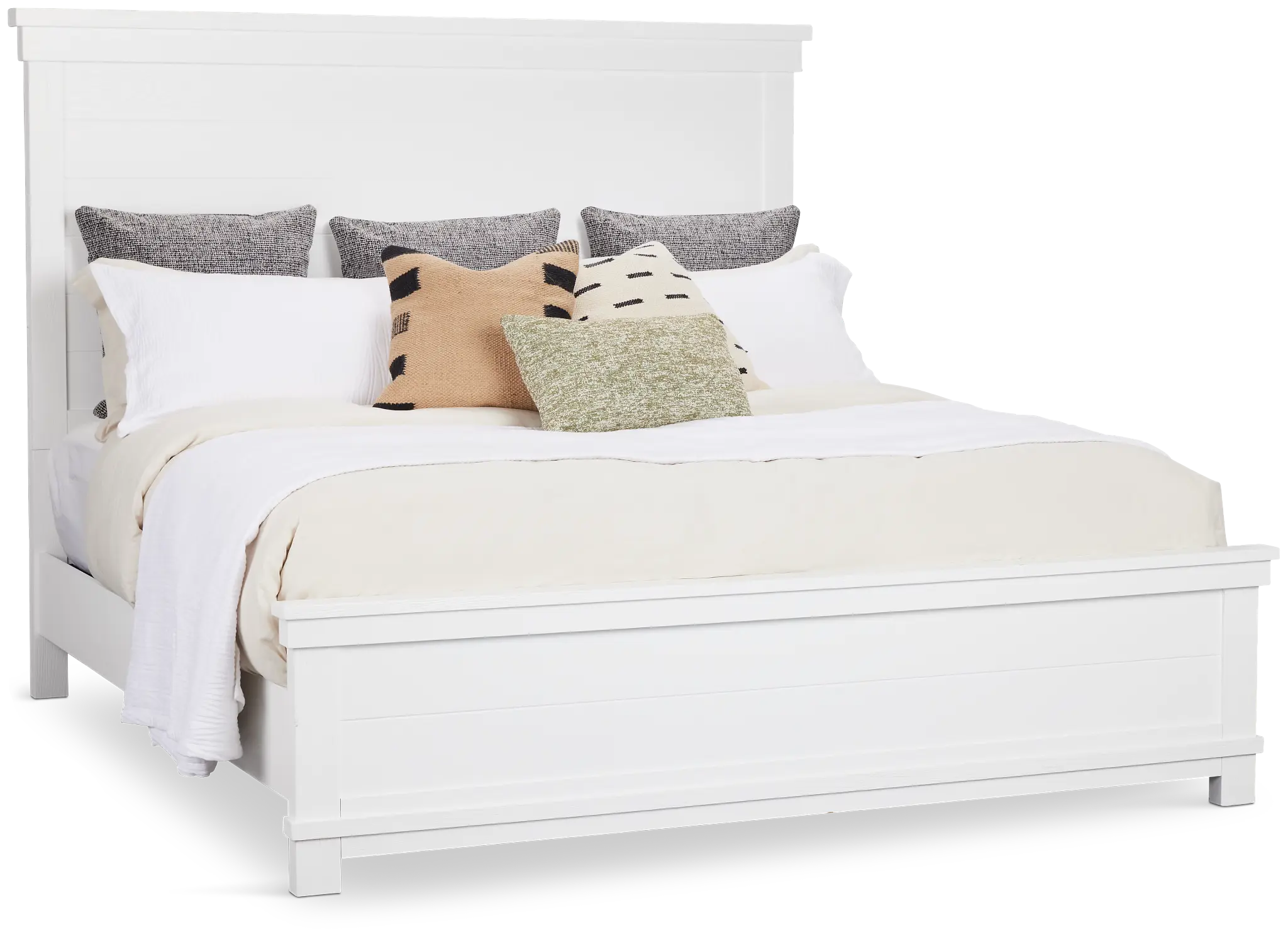 Anton White Panel Bed Anton White Panel Bed