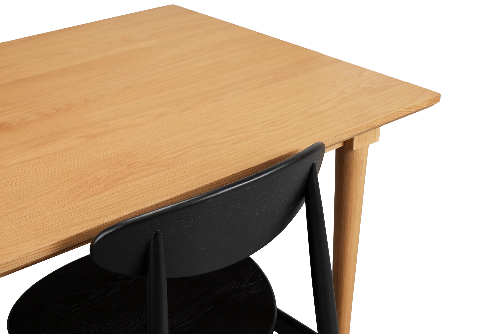 Stockton Light Tone Rect Table & 4 Wood Chairs