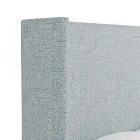 Captiva Natural Beauty Light Blue 60" Upholstered Shelter Bed