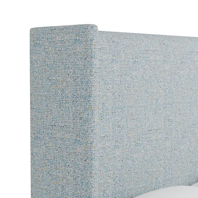 Captiva Natural Beauty Light Blue 60" Upholstered Shelter Bed