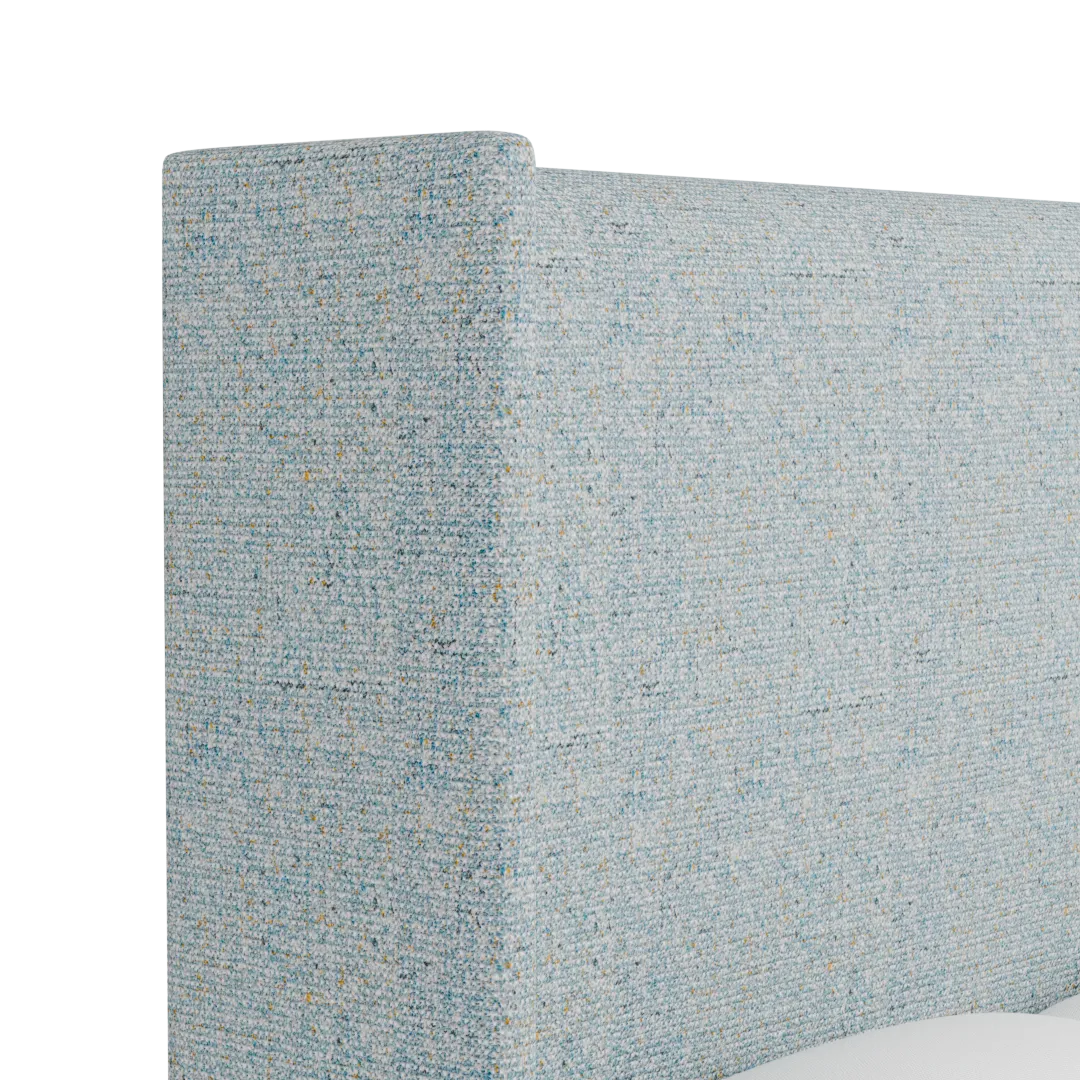 Captiva Natural Beauty Light Blue 60" Upholstered Shelter Bed