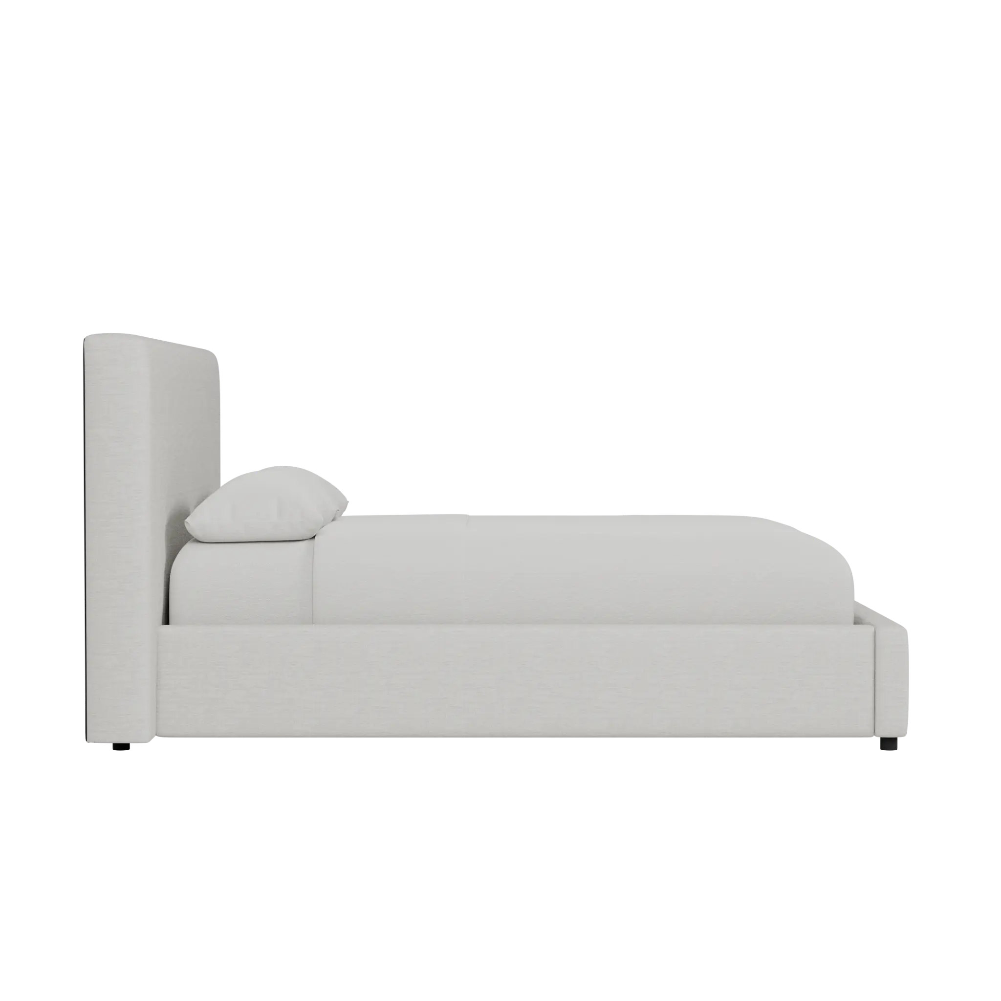 Grayton Maguire Ivory 44" Upholstered Platform Bed Grayton Maguire Ivory 44" Upholstered Platform Bed