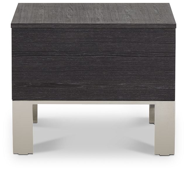 Vancouver Dark Gray Square End Table