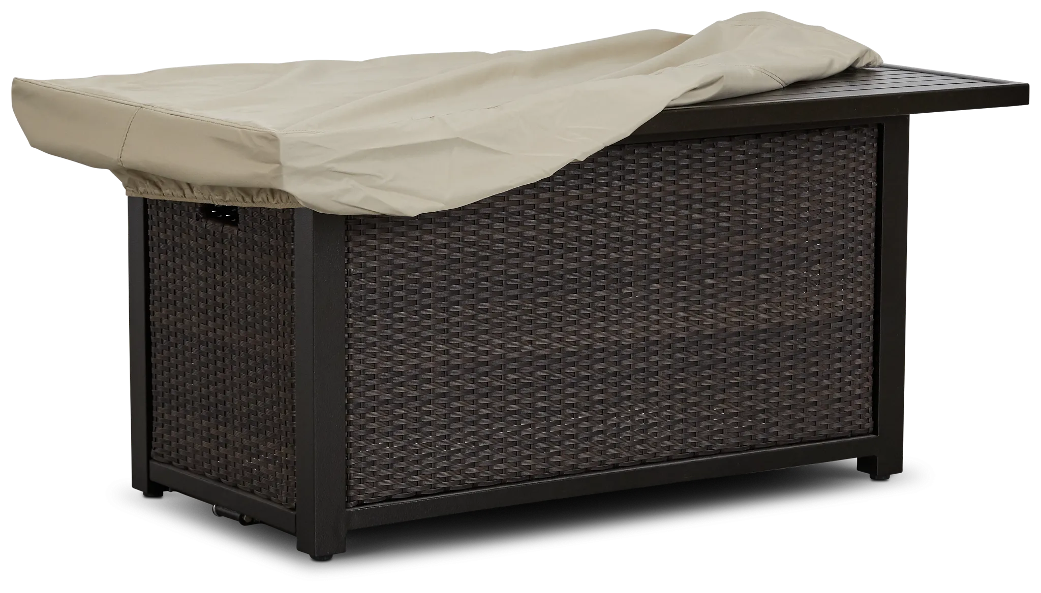 Khaki Large Rectangular Fire Pit Outdoor Cover