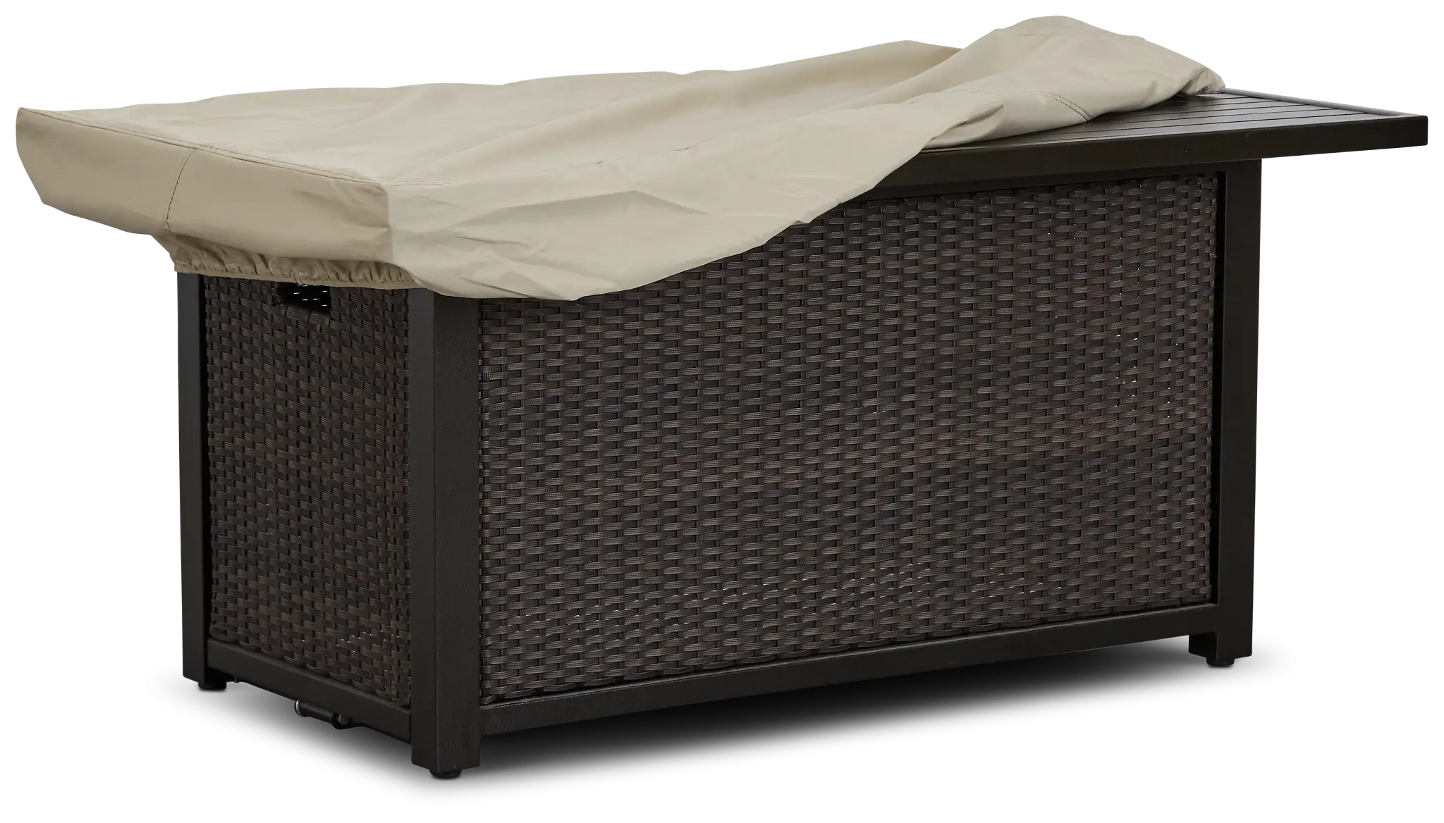 Khaki Large Rectangular Fire Pit Outdoor Cover Khaki Large Rectangular Fire Pit Outdoor Cover