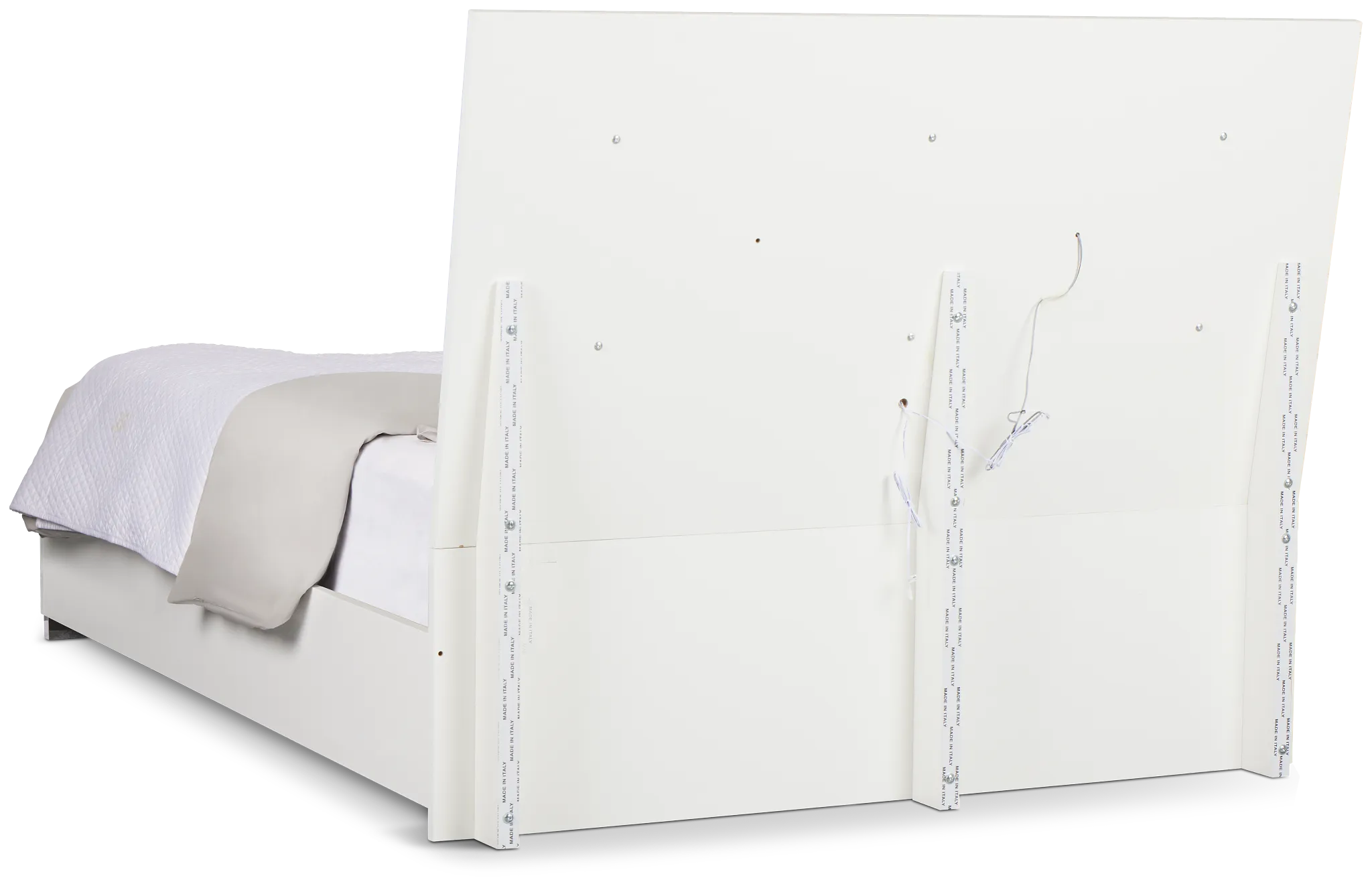 Modena White Platform Bed
