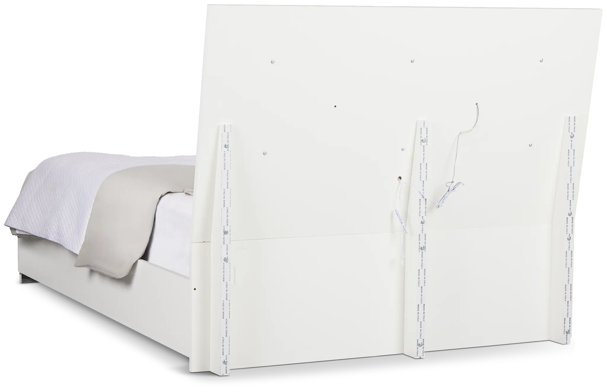 Modena White Platform Bed Modena White Platform Bed