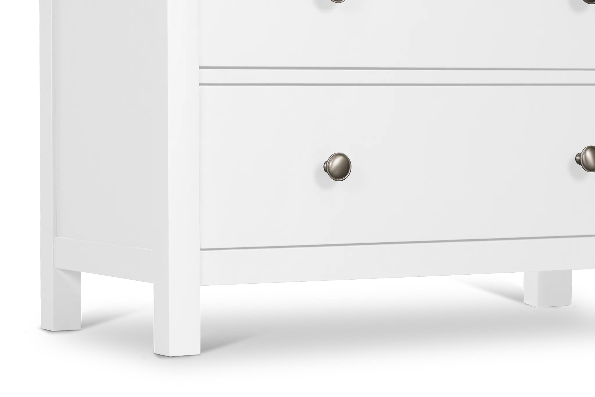 Charleston White 5-drawer Chest