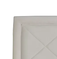 Collin Beige Velvet Platform Bed