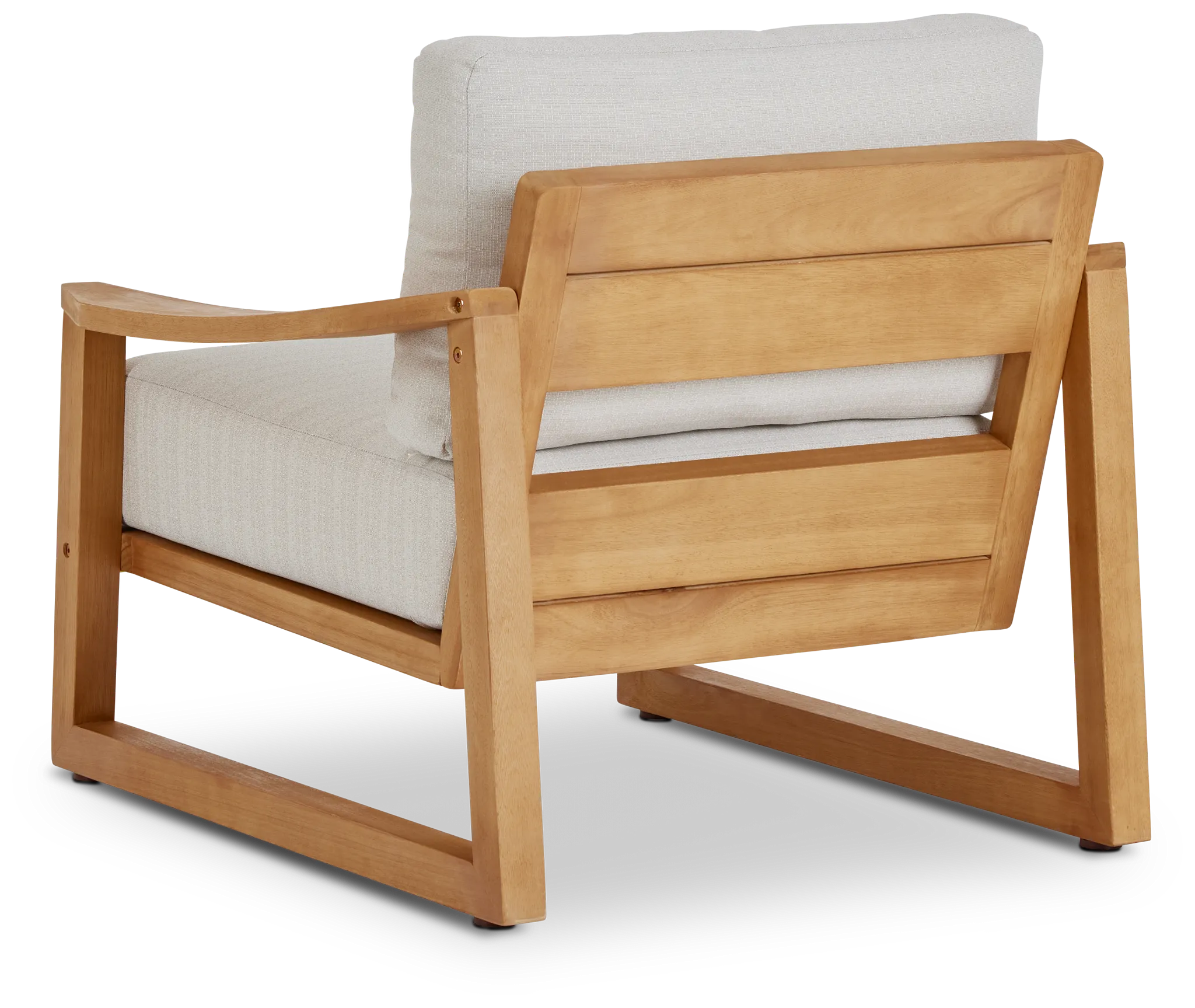 Tobago Light Tone Chair With Gray Cushion