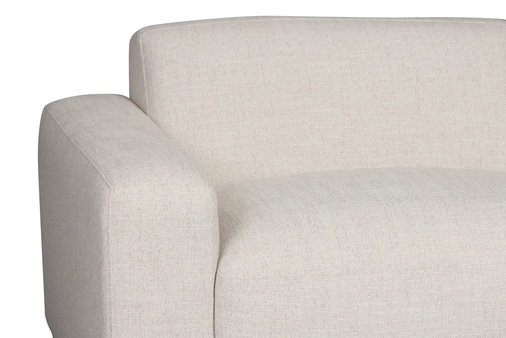 Baylor Light Beige Fabric 2-piece Modular Sofa