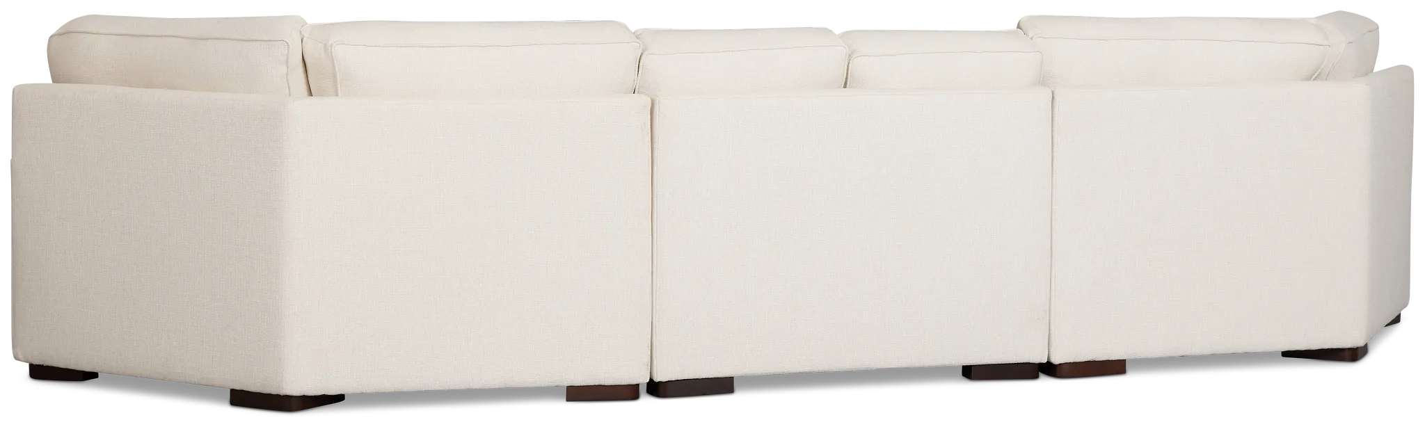 Sinclair Light Beige Fabric Dual Cuddler Sectional
