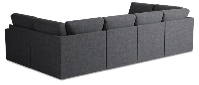 Citymod Dark Gray Fabric 8-piece Pit Sectional