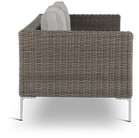 Tulum Gray Woven Sofa W/ 2 Cushions