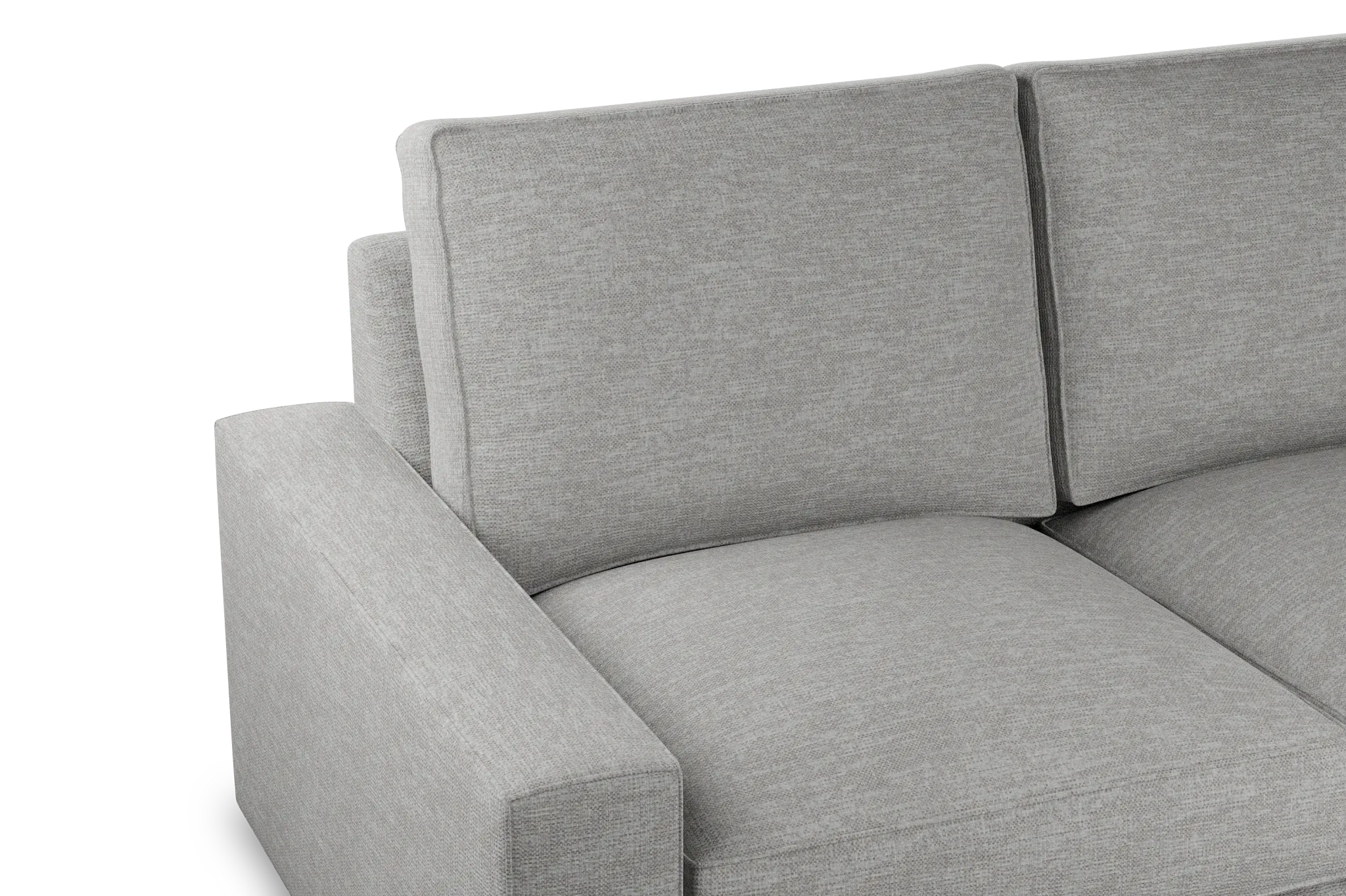 Edgewater Victory Gray Large Two-arm Sectional