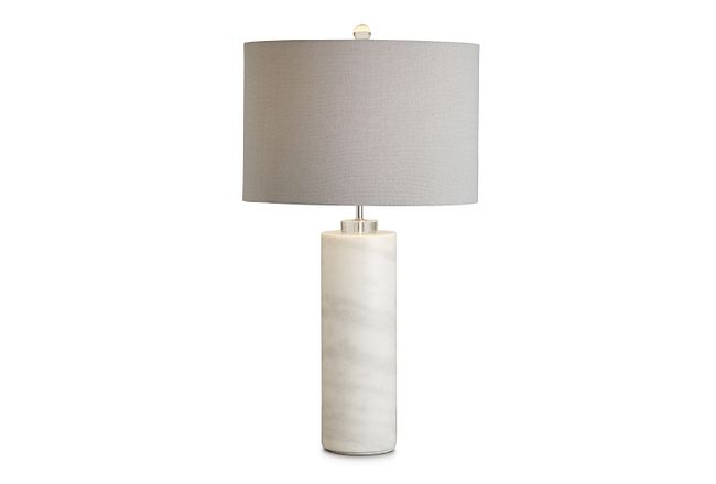 Pippi Gray Marble Table Lamp