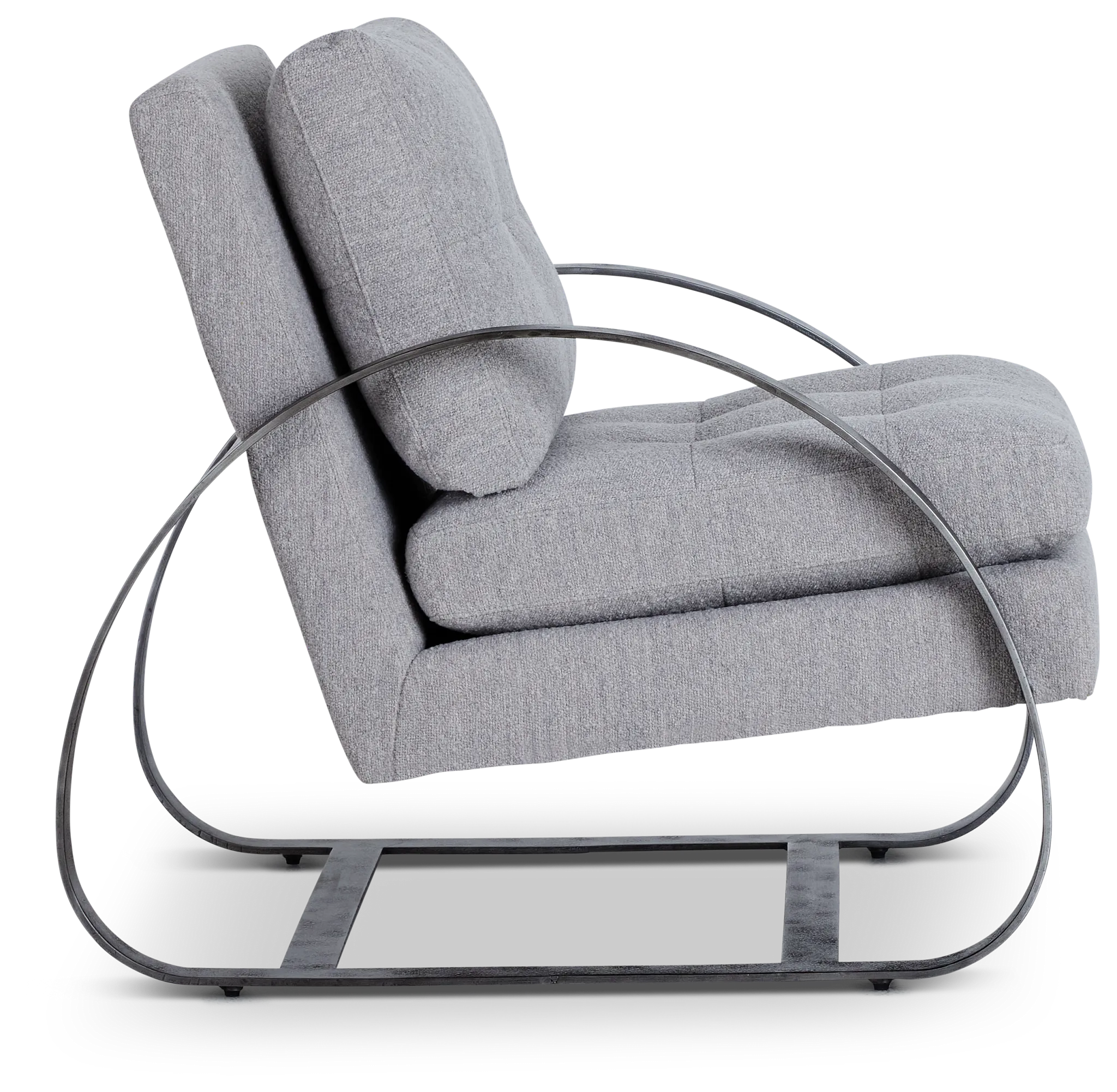 Porter Gray Fabric Accent Chair