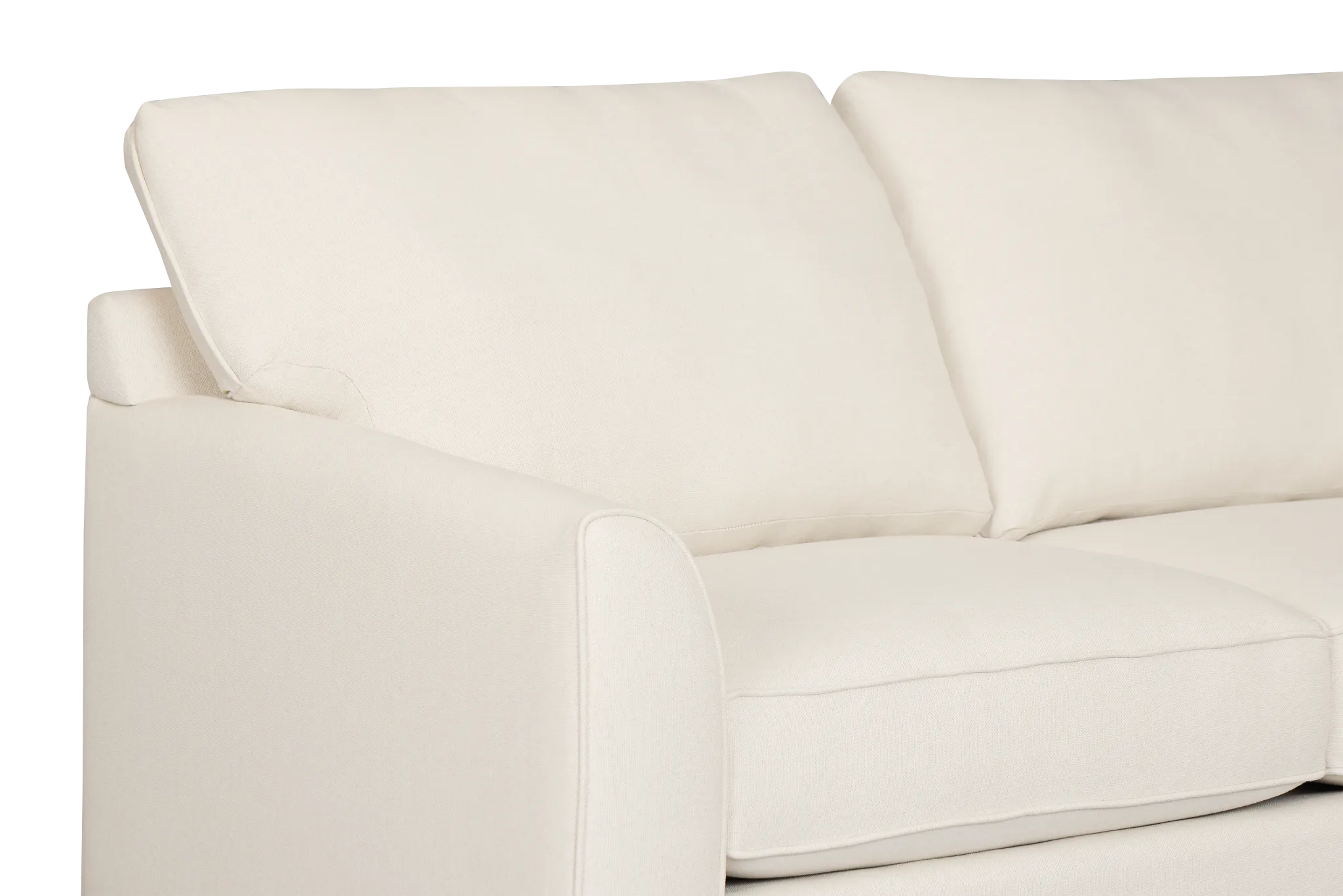 Tate Light Beige Fabric Large Two-arm Sectional