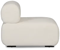 Celeste Light Beige Fabric Armless Chair