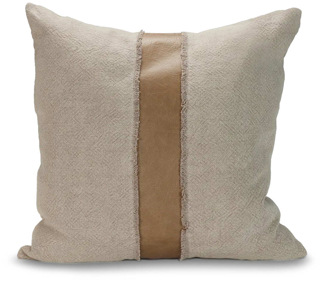 Cristo Taupe 26" Square Accent Pillow