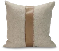 Cristo Taupe 26" Square Accent Pillow