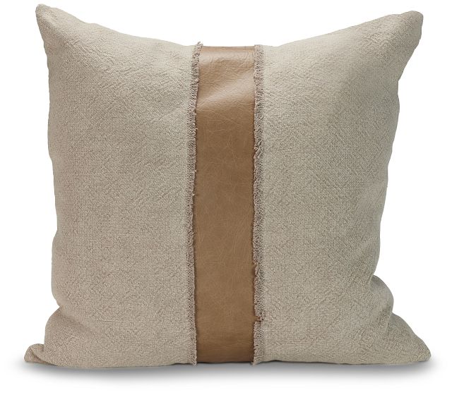 Cristo Taupe 26" Square Accent Pillow