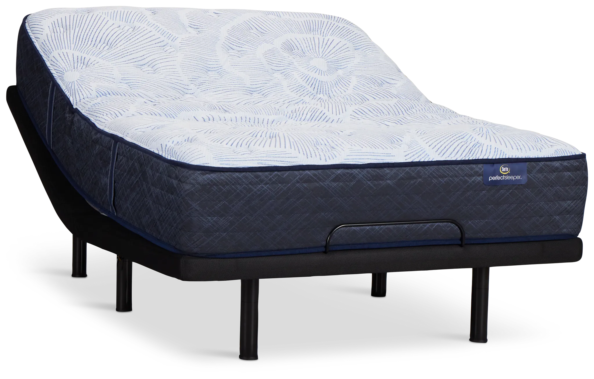 Serta Perfect Sleeper Blue Lagoon Nights Plush Elite Adjustable Mattress Set