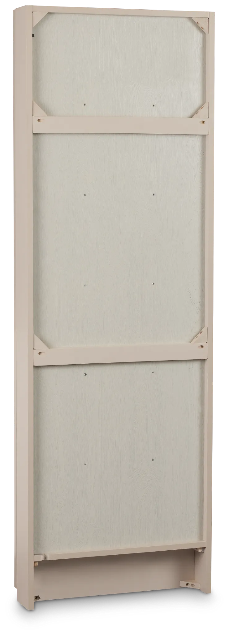 Brasilia Light Beige Storage Floor Mirror