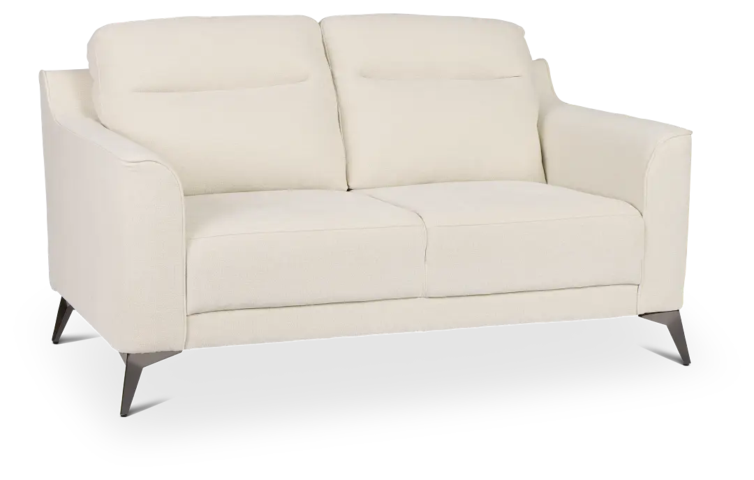 Talia Light Beige Fabric Loveseat Talia Light Beige Fabric Loveseat