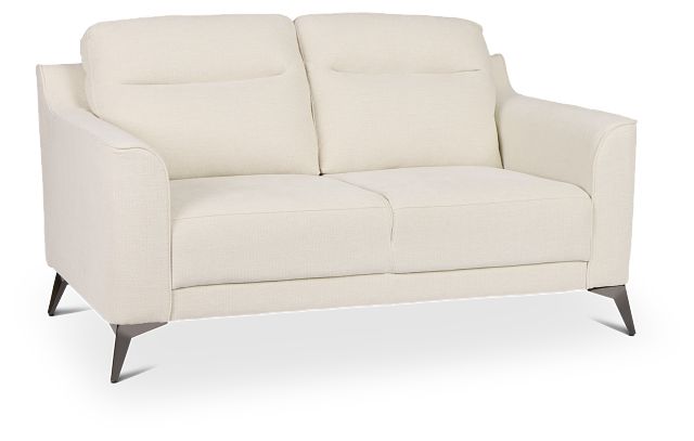 Talia Light Beige Fabric Loveseat