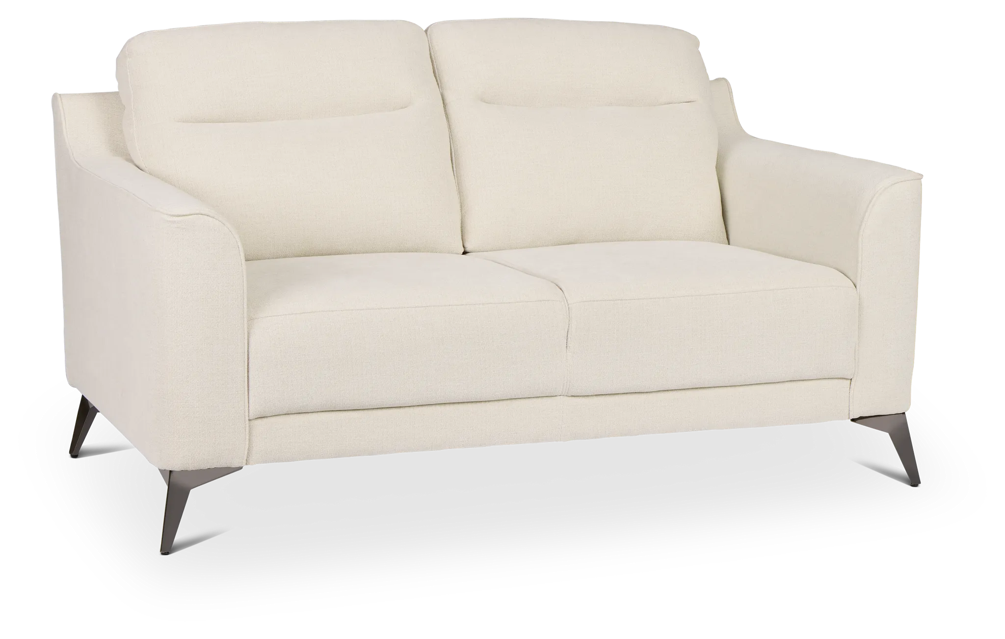 Talia Light Beige Fabric Loveseat