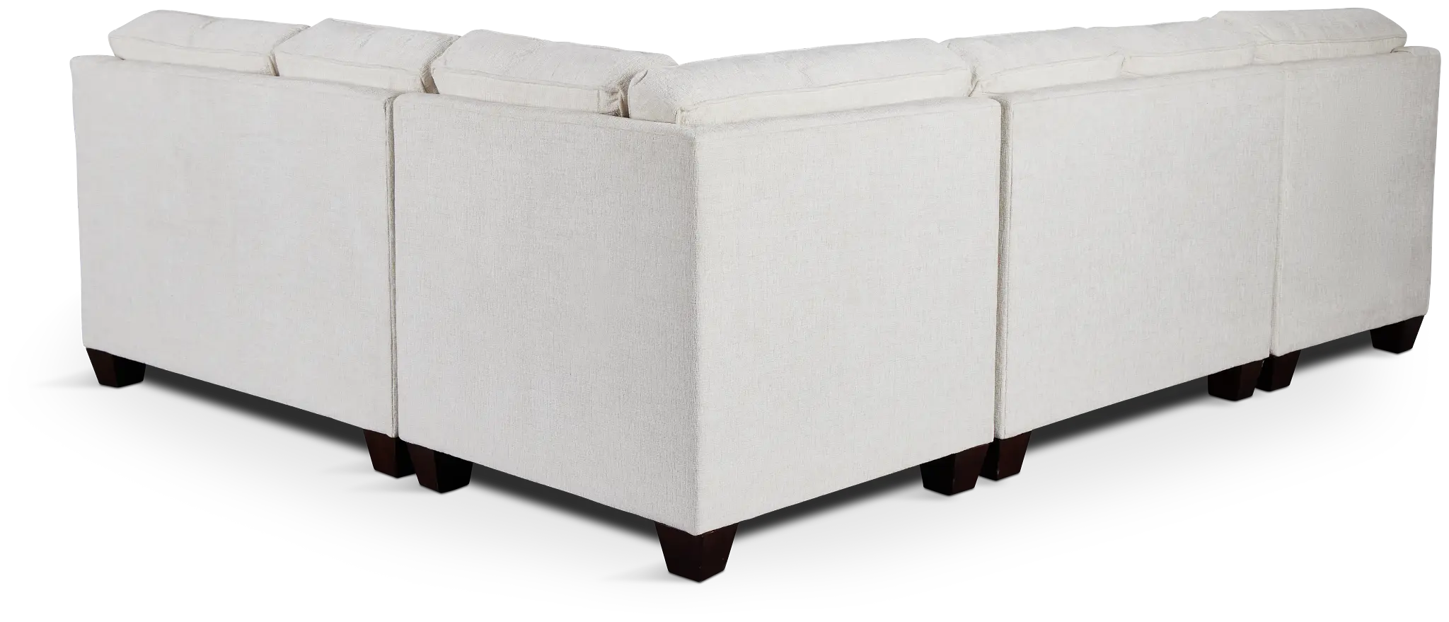 Andie White Fabric Medium Left Chaise Sectional Andie White Fabric Medium Left Chaise Sectional