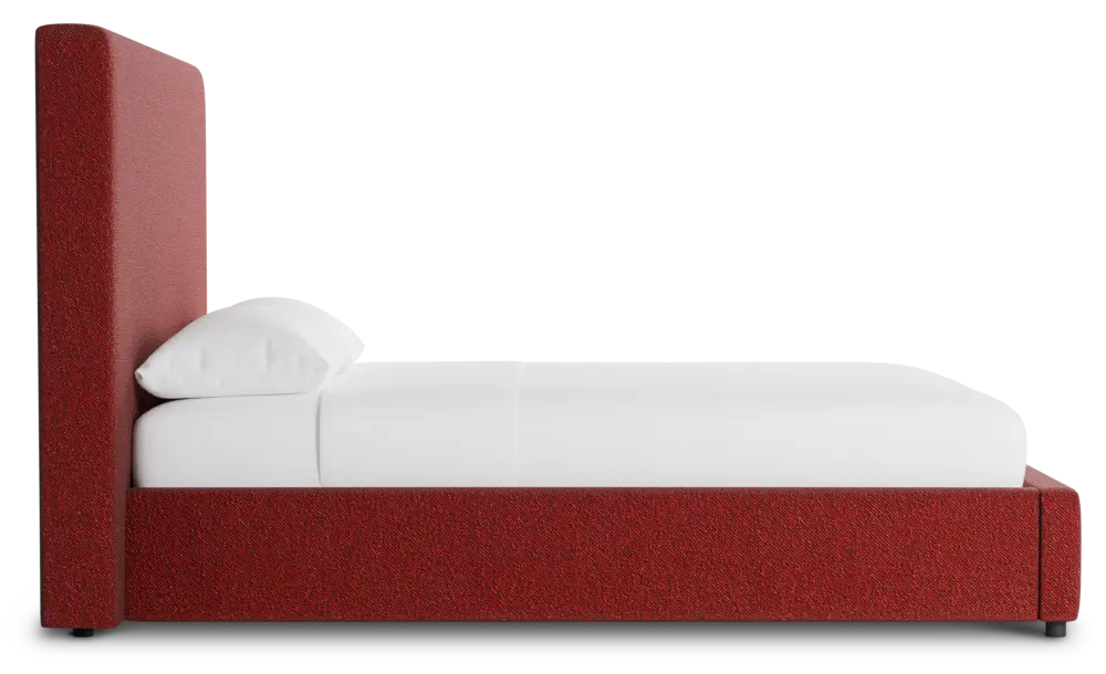 Grayton Elite Red 54" Upholstered Platform Bed Grayton Elite Red 54" Upholstered Platform Bed