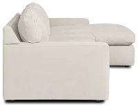 Hudson Gray Fabric Small Right Chaise Sectional