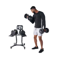 Echelon Fit Adj Weight With Stand Dumbbells