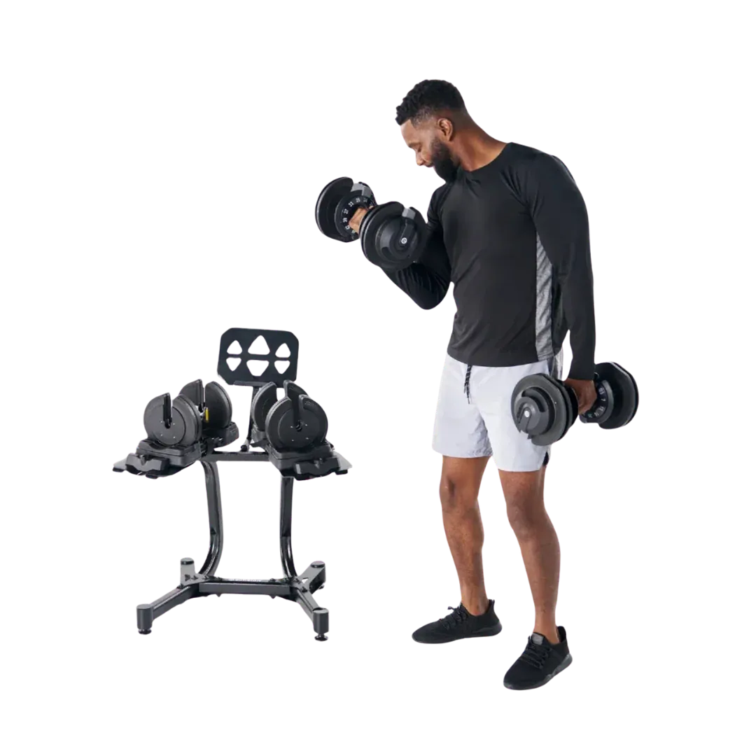 Echelon Fit Adj Weight With Stand Dumbbells