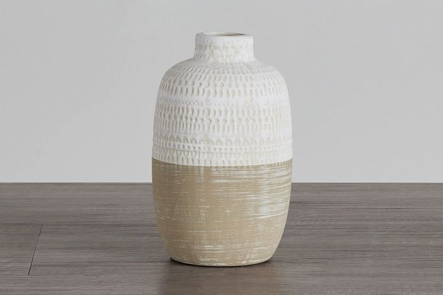 Leif Beige Small Vase